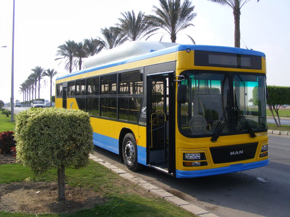 Földgáz-üzemű buszok MAN alapokon a fáraók földjére