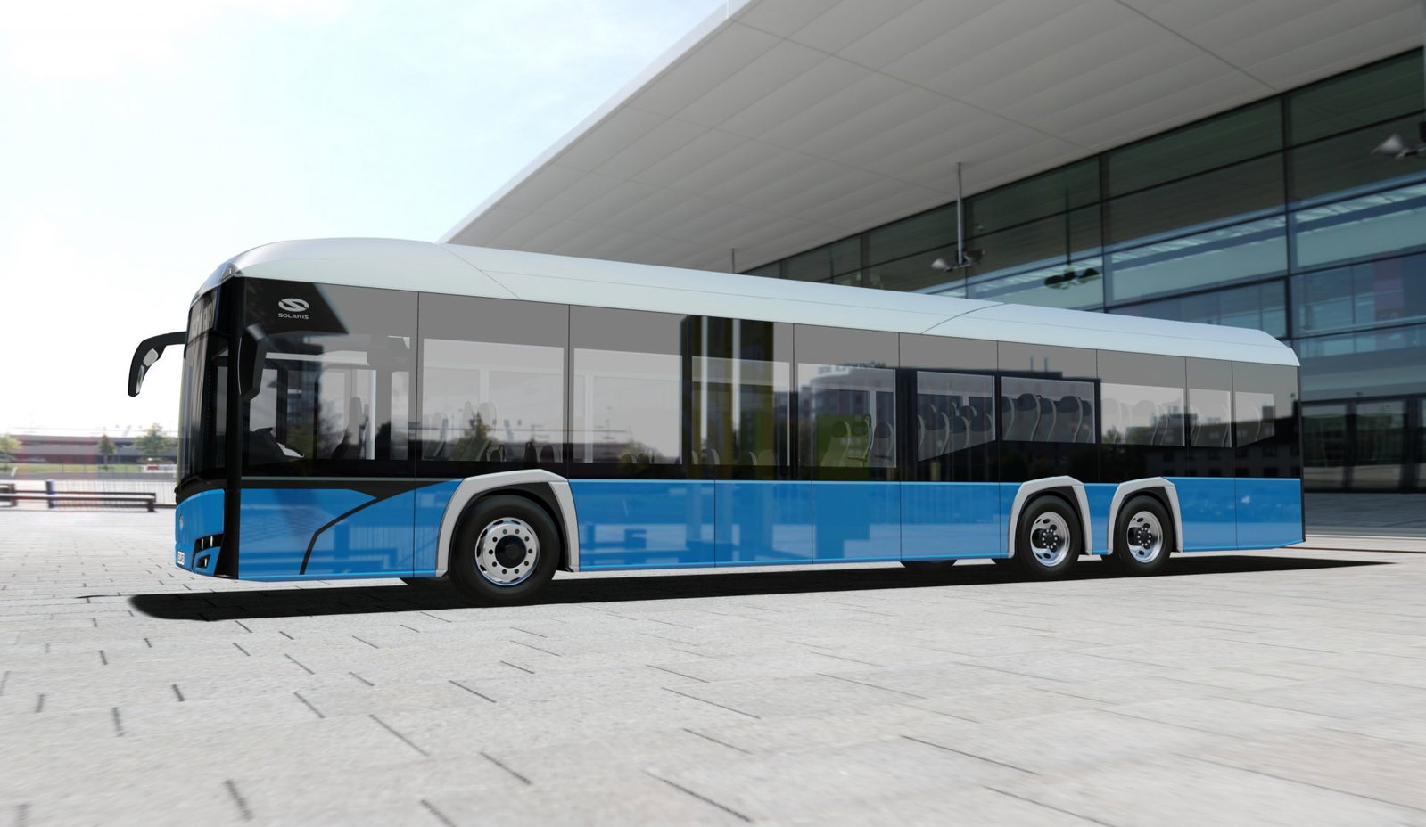 Villanybuszként tér vissza a háromtengelyes Solaris Urbino 15