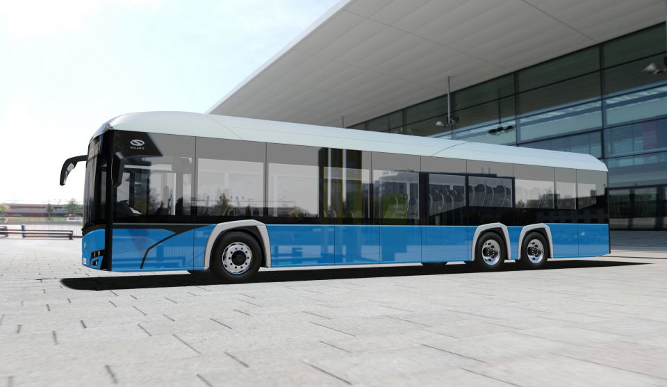 Villanybuszként tér vissza a háromtengelyes Solaris Urbino 15
