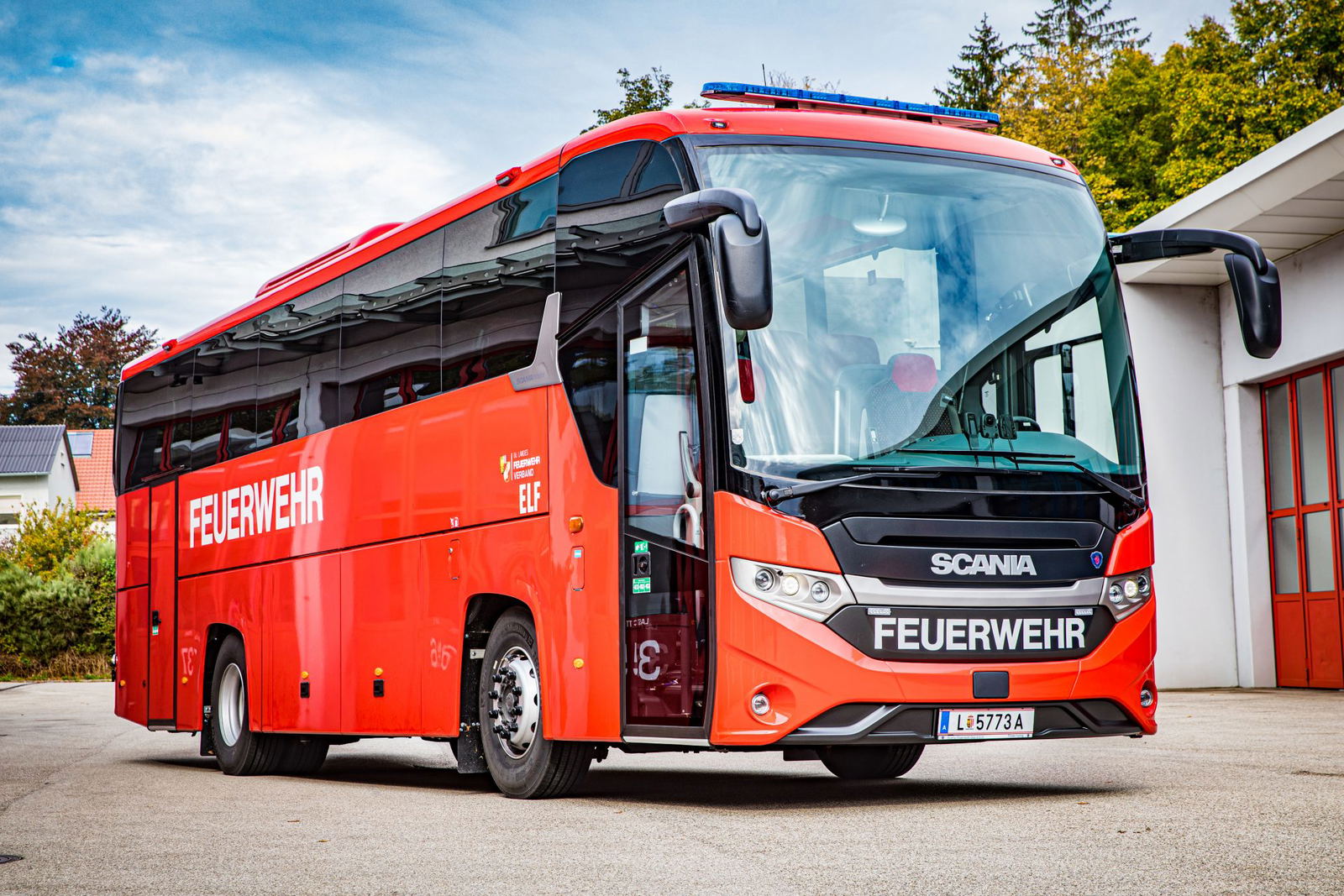 Scania Interlink HD a Felső-Ausztriai Tartományi Tűzoltóság szolgálatában