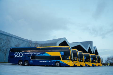 Plaxton Panorama emeletesek Skócia egyik legfontosabb buszjáratán