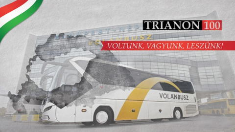 A Volánbusz is csatlakozik a trianoni megemlékezésekhez