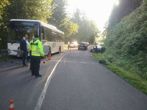 Két buszbaleset is történt Besztercebánya megyében