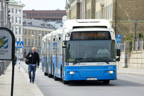 Leáldozott a duplacsuklós Volvo 7500-asoknak Göteborgban