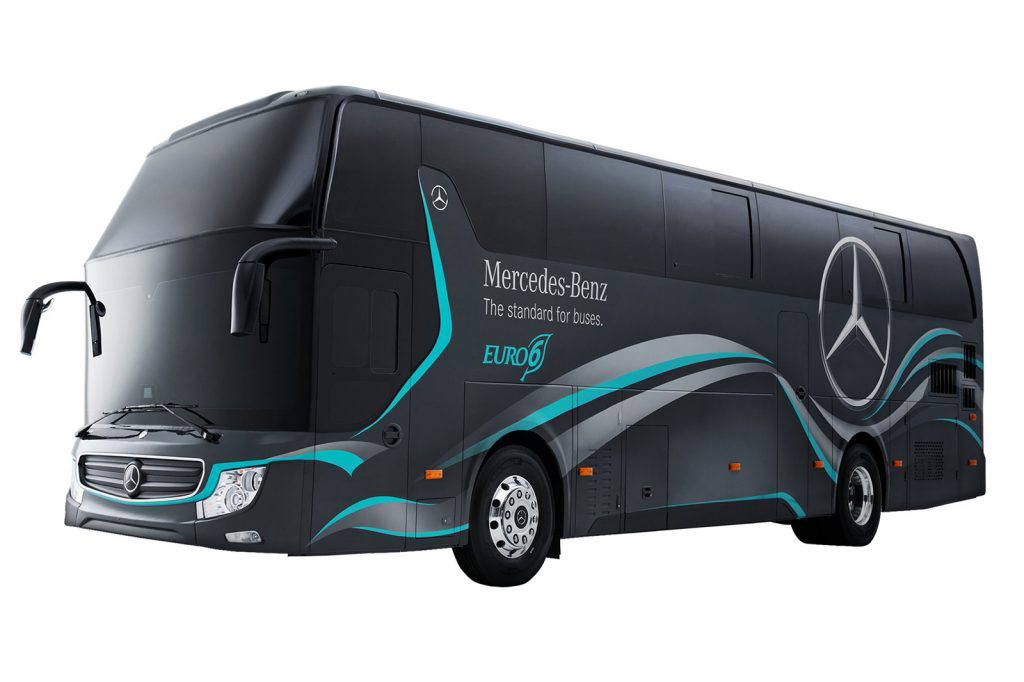 Tajvani rendeltetésű turistabusz a Mercedes-Benztől