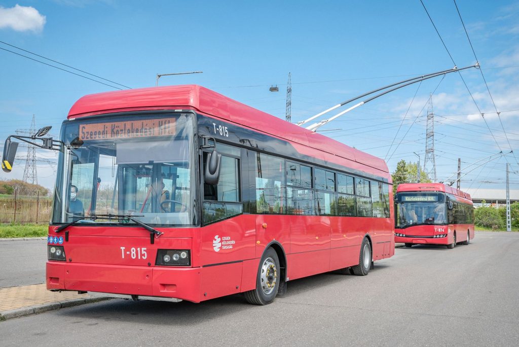 Újabb felújított trolibusz állt forgalomba Szegeden