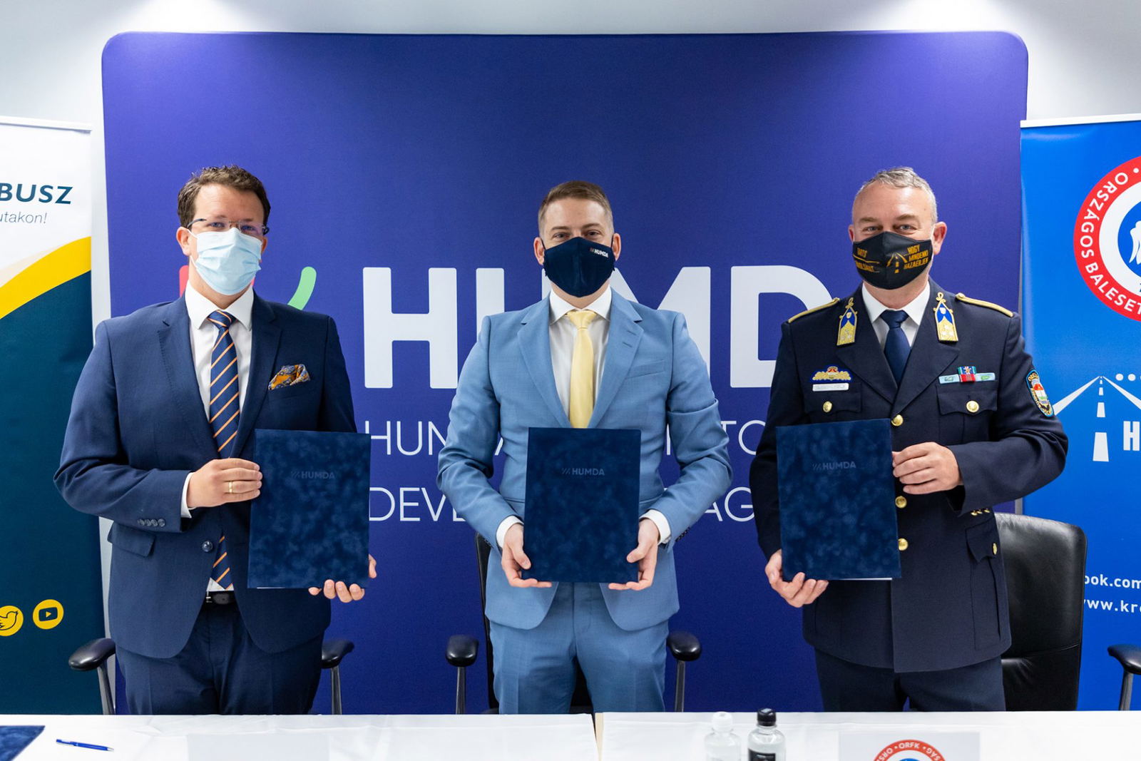 Stratégiai együttműködési megállapodást kötött a HUMDA, az ORFK-OBB és a Volánbusz