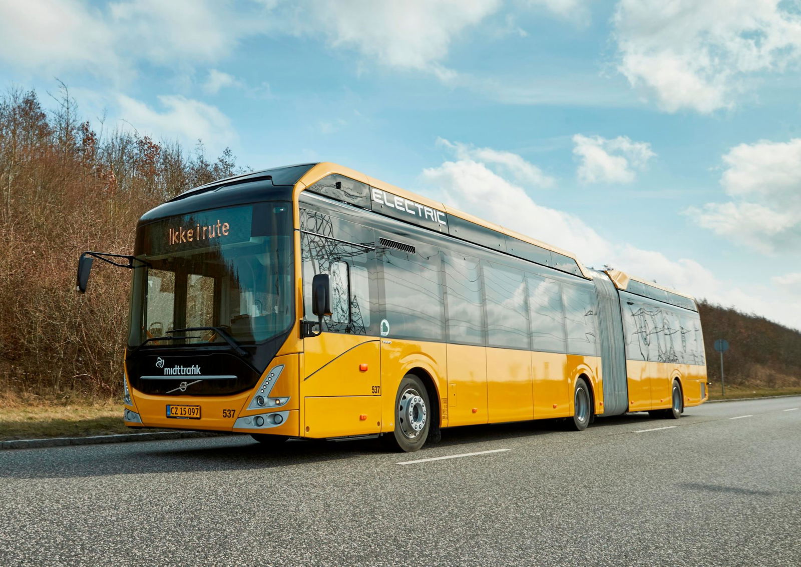 Huszonkilenc csuklós Volvo villanybusz állt forgalomba Dániában