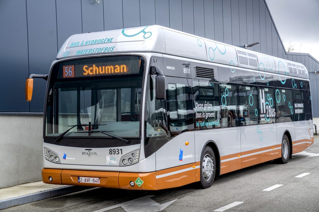 Van Hool hidrogénbuszt tesztelnek két éven át Brüsszelben