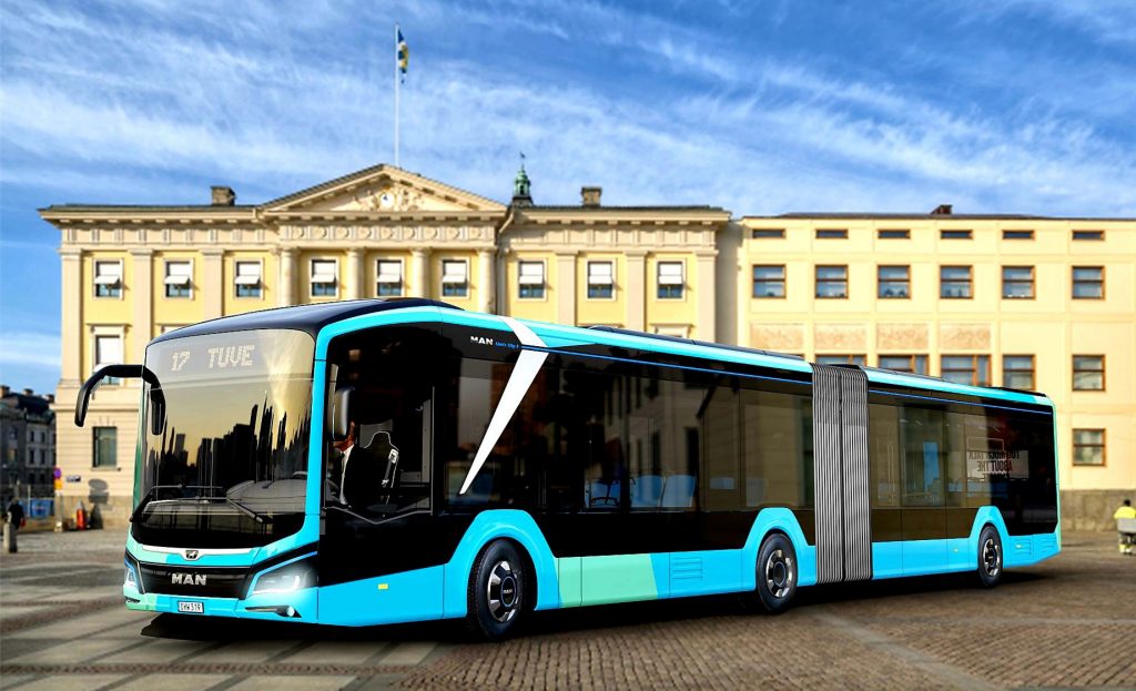 Hetvenöt csuklós MAN villanybuszt állít forgalomba jövőre a Keolis svéd részlege