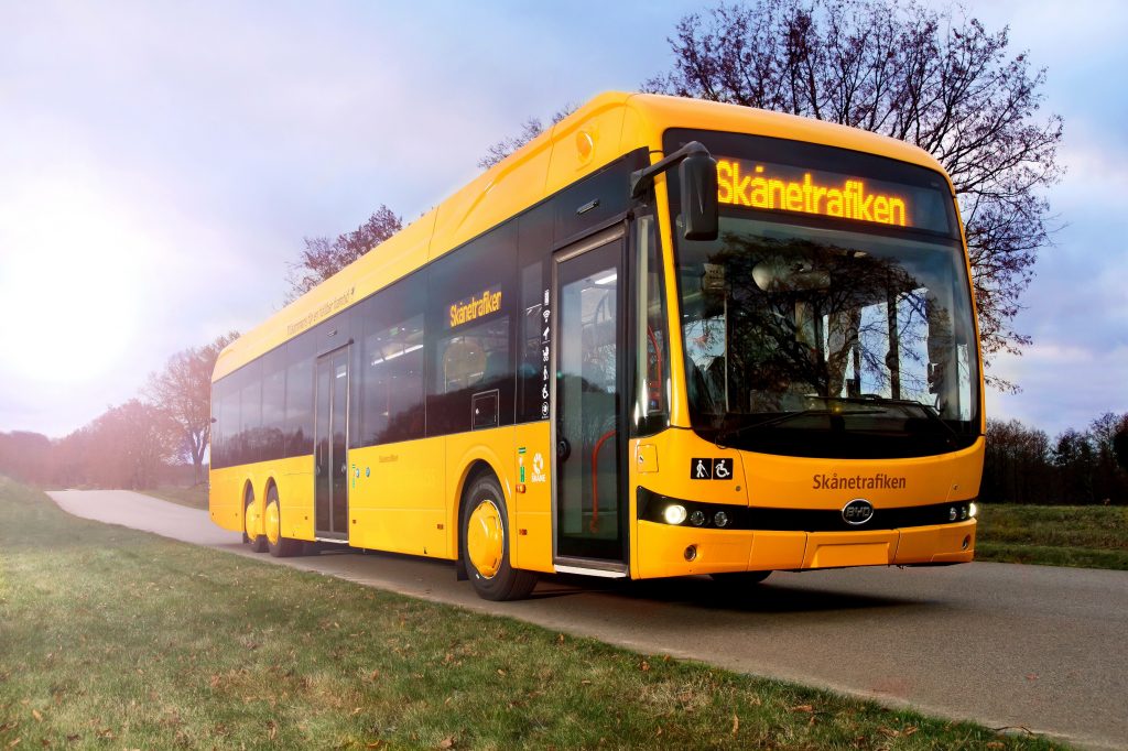 Háromtengelyes BYD villanybuszok álltak forgalomba Malmö környékén
