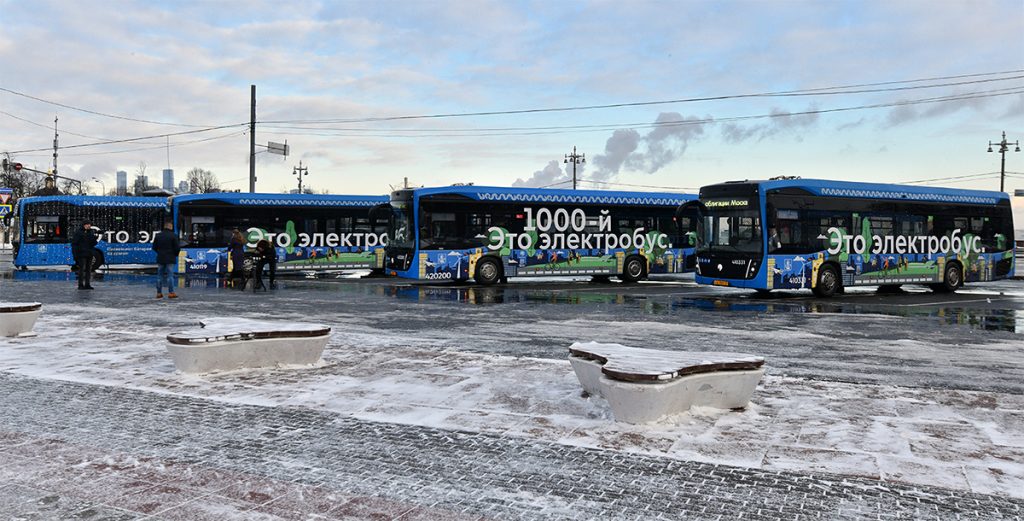 Megérkezett az ezredik elektromos autóbusz Moszkvába