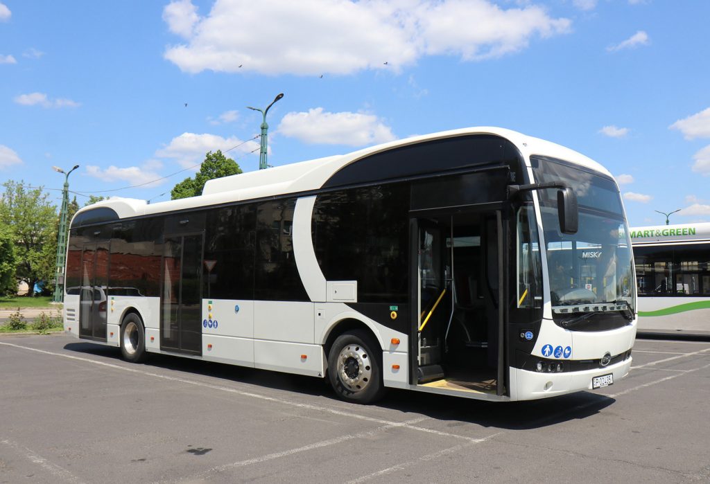 BYD elektromos autóbuszt tesztel Miskolc