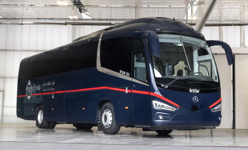 A kuvaiti tűzoltóság tisztjei számára készített tárgyalóbuszt az Irizar