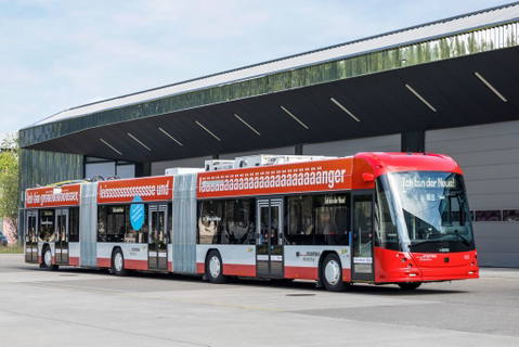 A Hess leszállította Winterthur első duplacsuklós trolibuszát