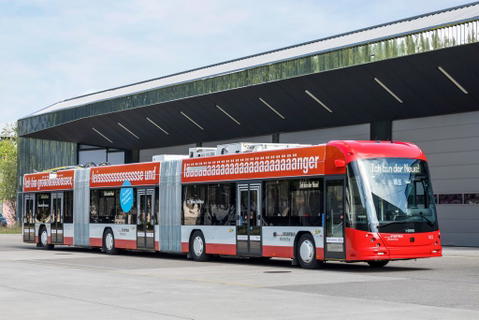 A Hess leszállította Winterthur első duplacsuklós trolibuszát