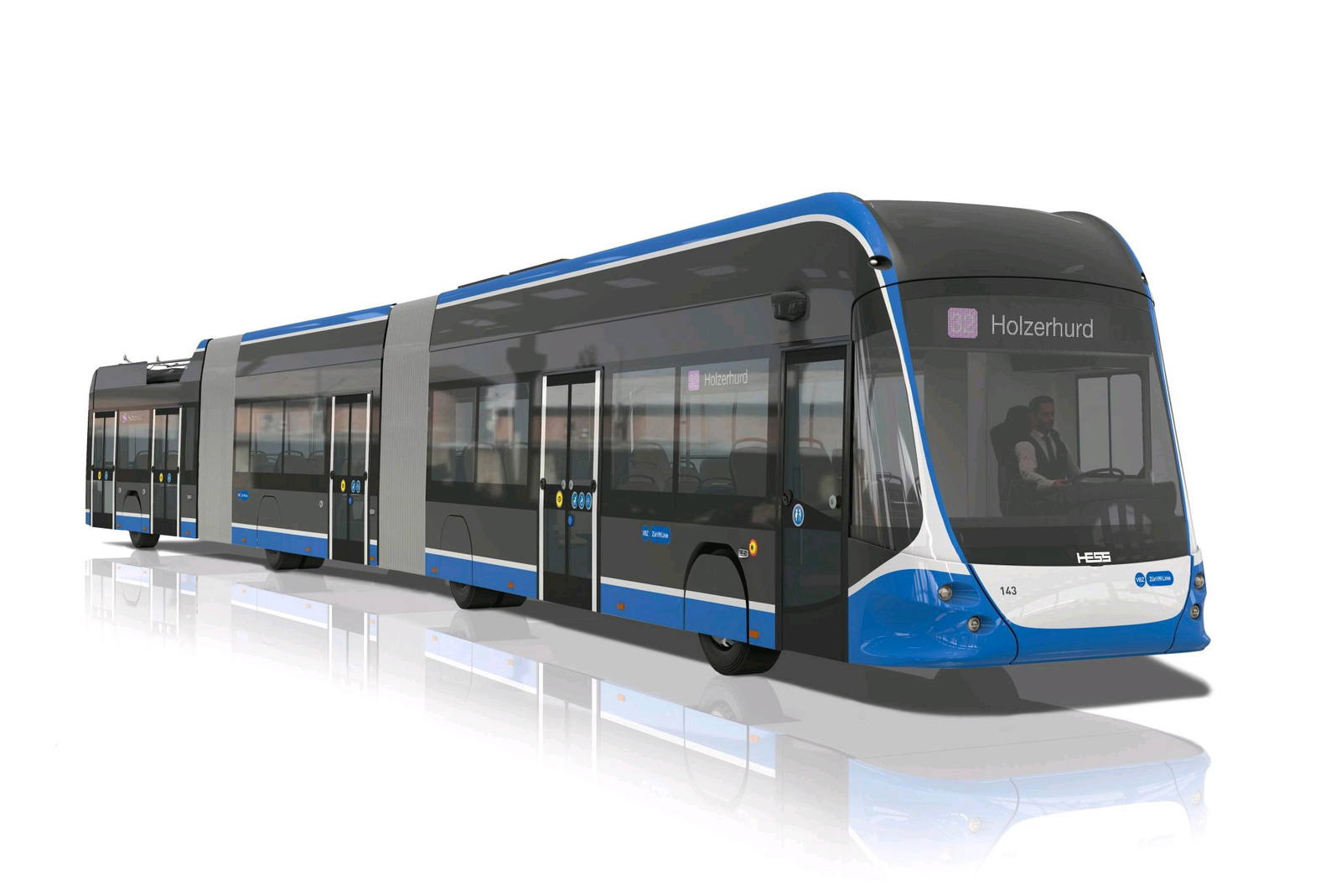 Hess lighTram trolibuszokkal újítja meg troliparkját Zürich