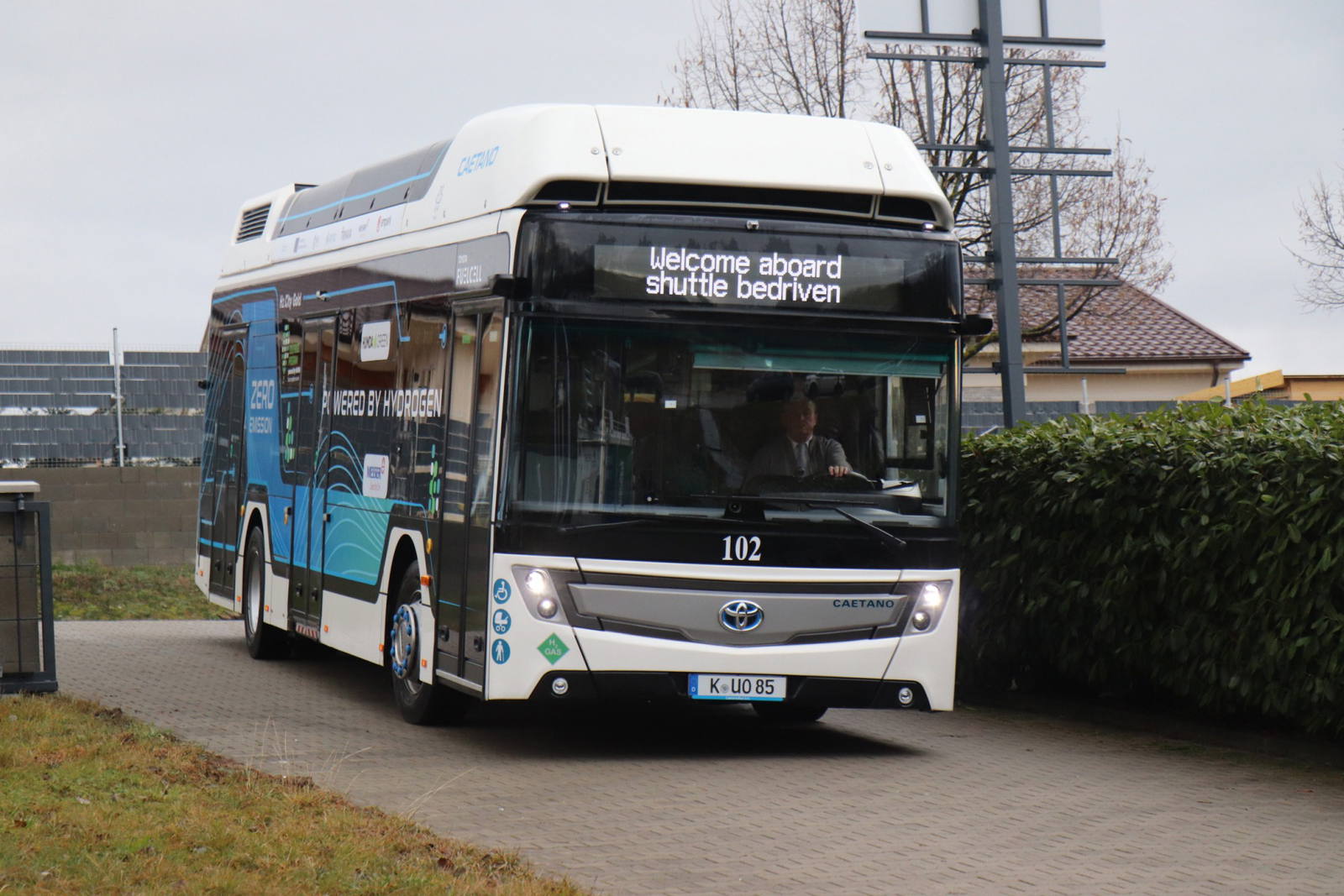 Három napig tesztelik Pakson a CaetanoBus és a Toyota közös hidrogénbuszát