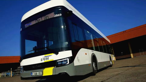 Megérkezett a flamand De Lijn első elektromos busza
