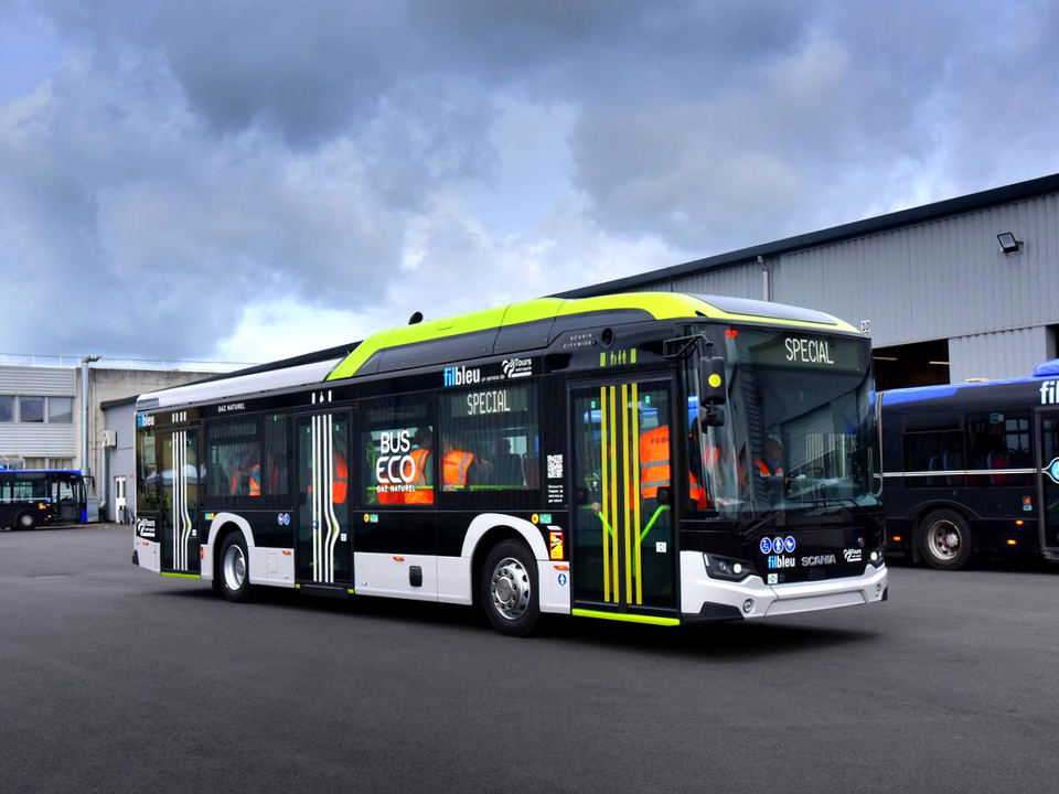 Negyvenöt gázüzemű Scania Citywide áll forgalomba a franciaországi Tours környékén