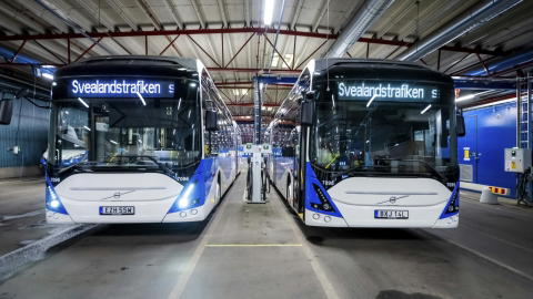 Tizenhét villanyhajtású csuklós Volvo állt forgalomba Västeråsban