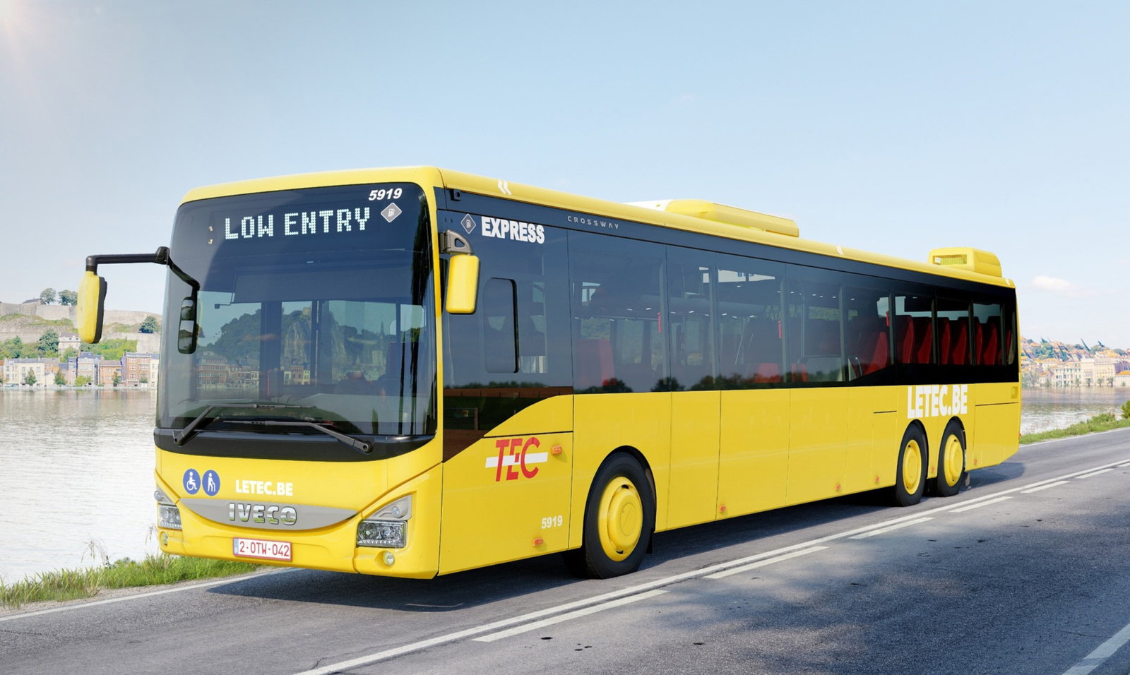 Lágyhibrid hajtásrendszerrel szerelt Iveco Crosswayeket vásárol a vallon TEC társaság