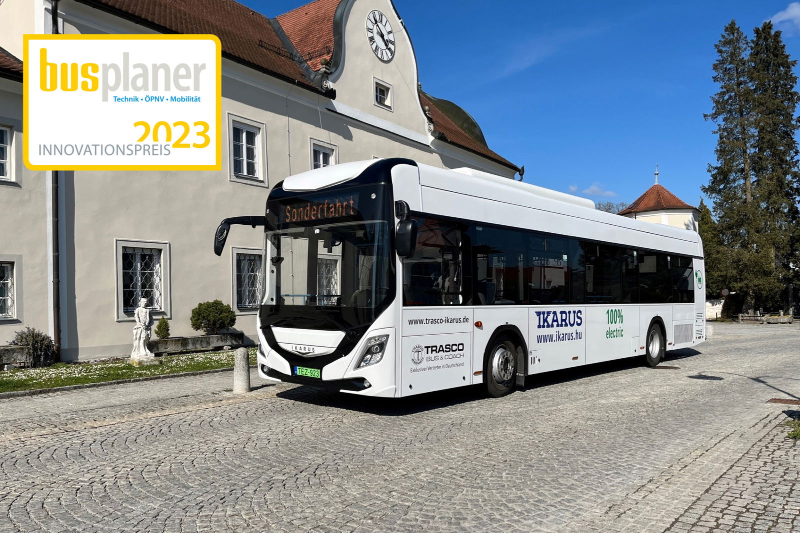 Az Ikarus villanybuszát is jelölték a busplaner Innovationspreis 2023 díjra