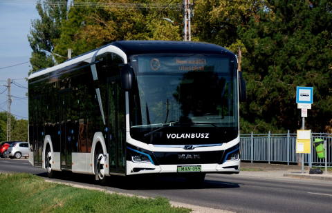 Villanyhajtású MAN Lion’s City-t tesztel helyközi forgalomban a Volánbusz