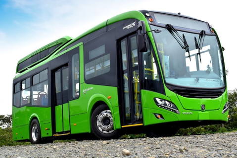 Apró villanybuszt mutatott be Volvo BZL alvázon a Busscar