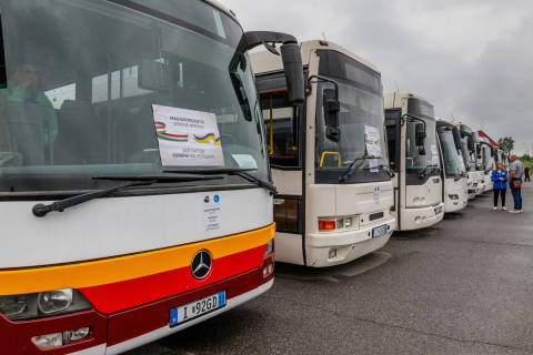 A Volánbusz 34 autóbuszt adományozott a háború sújtotta Ukrajnának