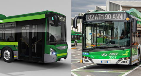 Az Iveco és a Solaris nyerte a milánói villanybusz-tender első két szakaszát