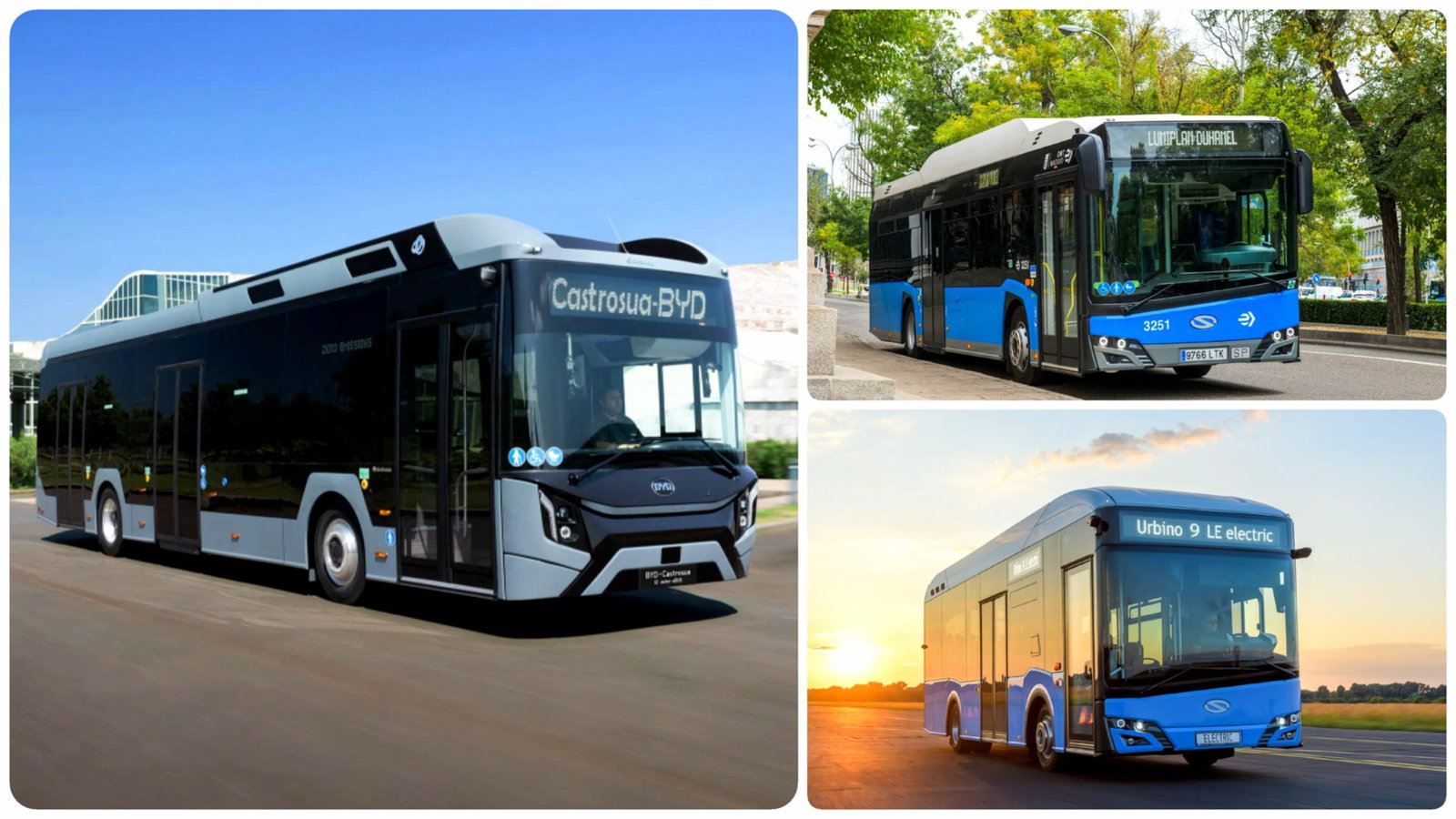 A Solaris és BYD-Castrosua szállítja az EMT Madrid legújabb villanybuszait
