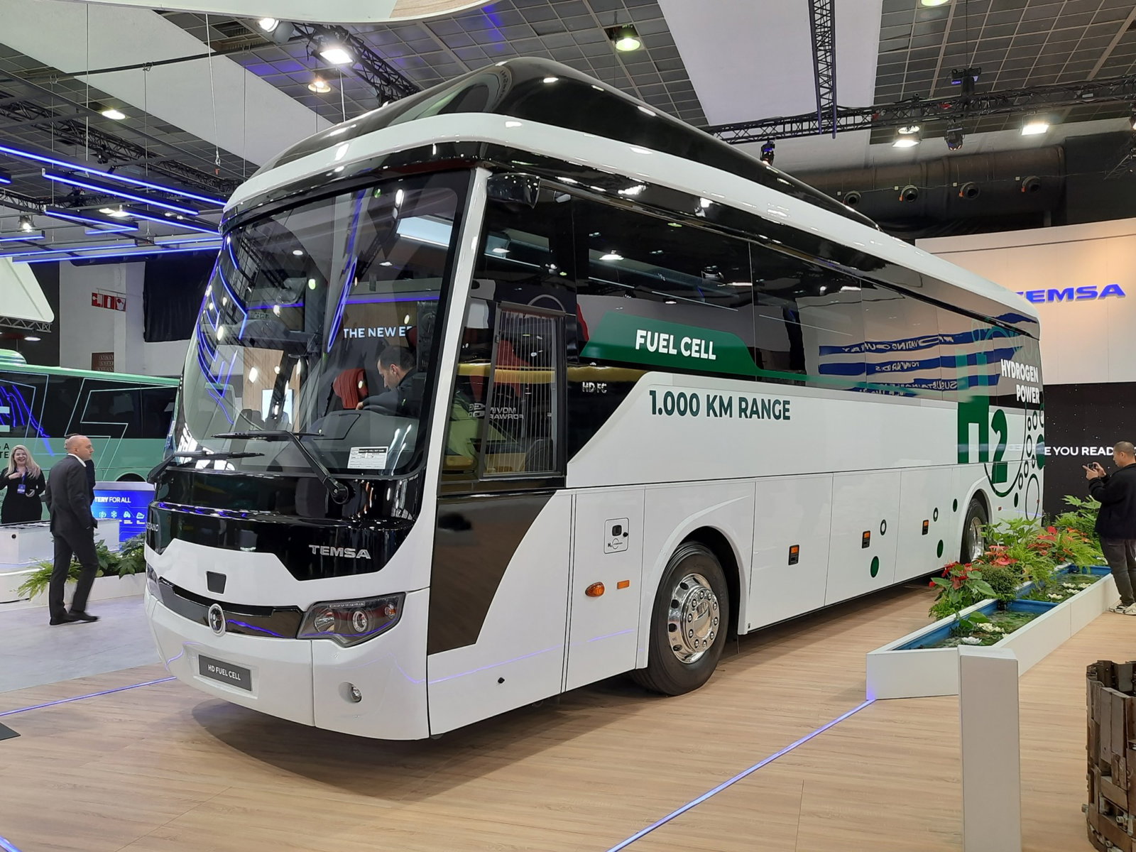Busworld Europe 2023: ezer kilométeres hatótávval érkezik a Temsa távolsági hidrogénbusza
