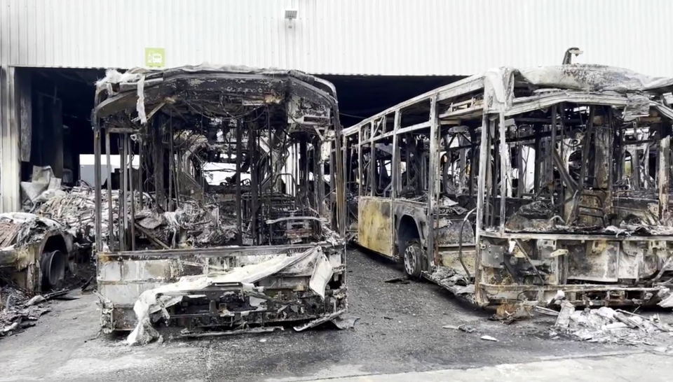 Garázstűzben veszett oda a belga Multiobus 13 Ebusco villanybusza