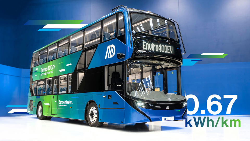 Kategóriája legkedvezőbb energiafogyasztását ígéri az új Alexander Dennis Enviro400EV
