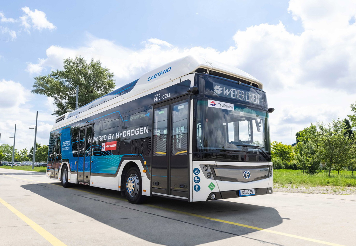 Solaris helyett CaetanoBus: Portugáliából érkeznek a bécsi Wiener Linien első hidrogénbuszai