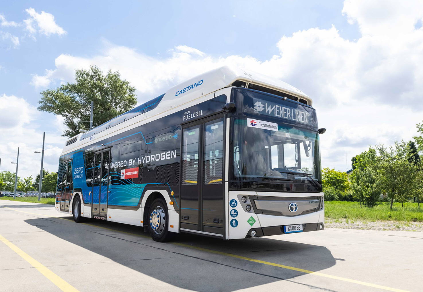 Solaris helyett CaetanoBus: Portugáliából érkeznek a bécsi Wiener Linien első hidrogénbuszai