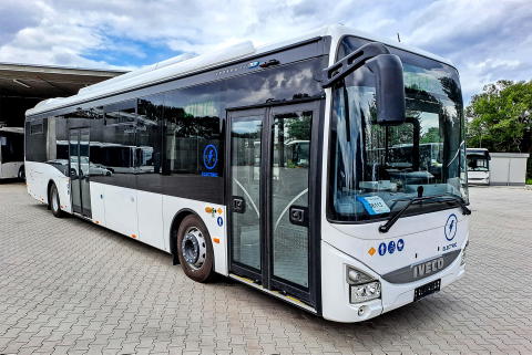 Elektromos Iveco Crossway-t tesztel a Volánbusz