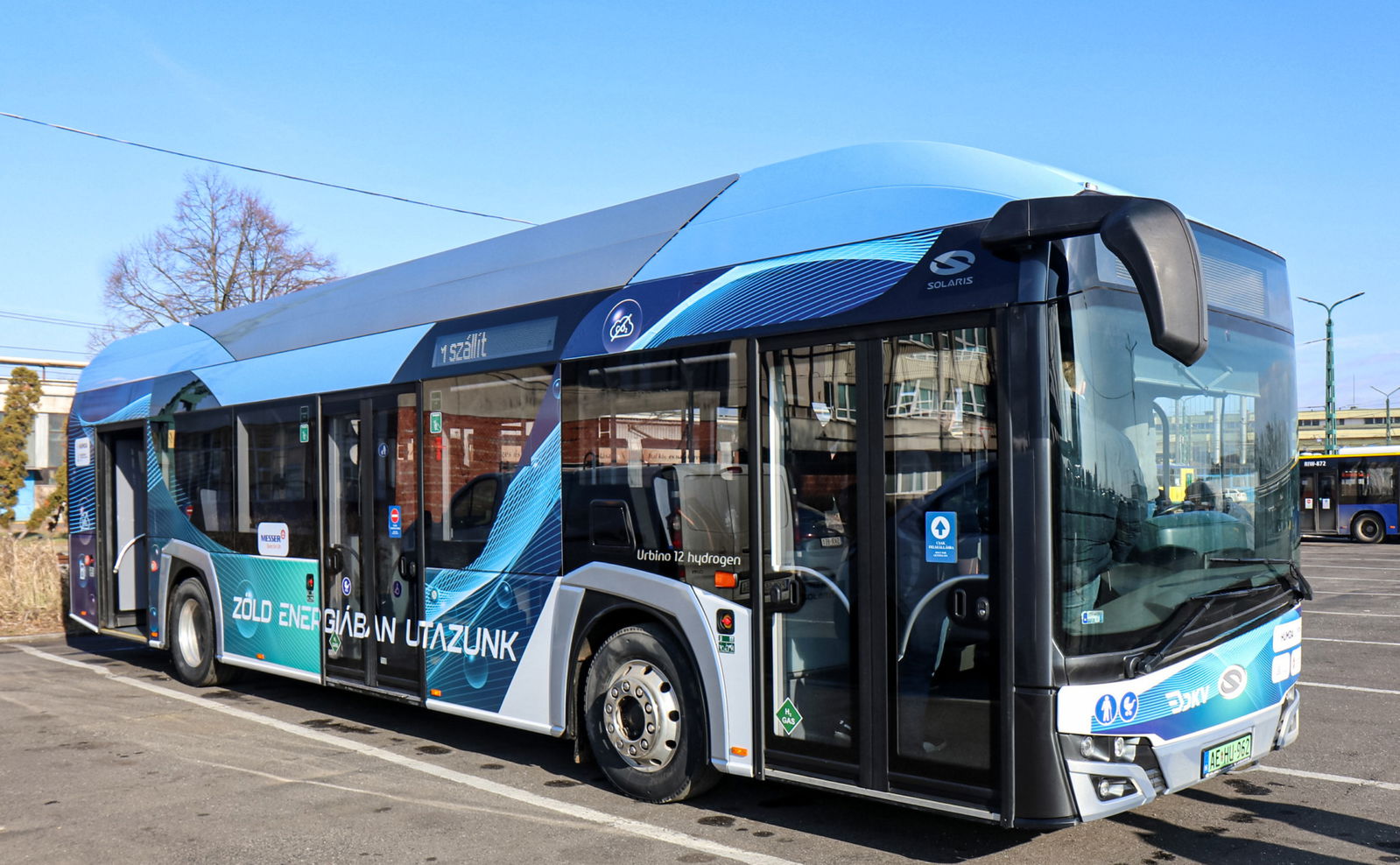 Miskolcon folytatja hidrogénbuszos országjárását a HUMDA