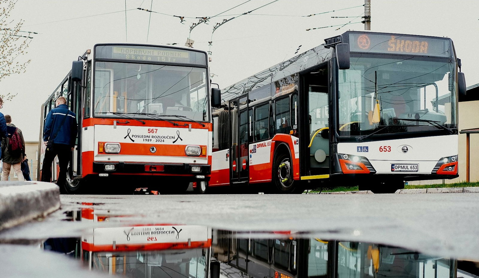 Elbúcsúztak az utolsó Škoda 15 Tr trolik Ústí nad Labemtől