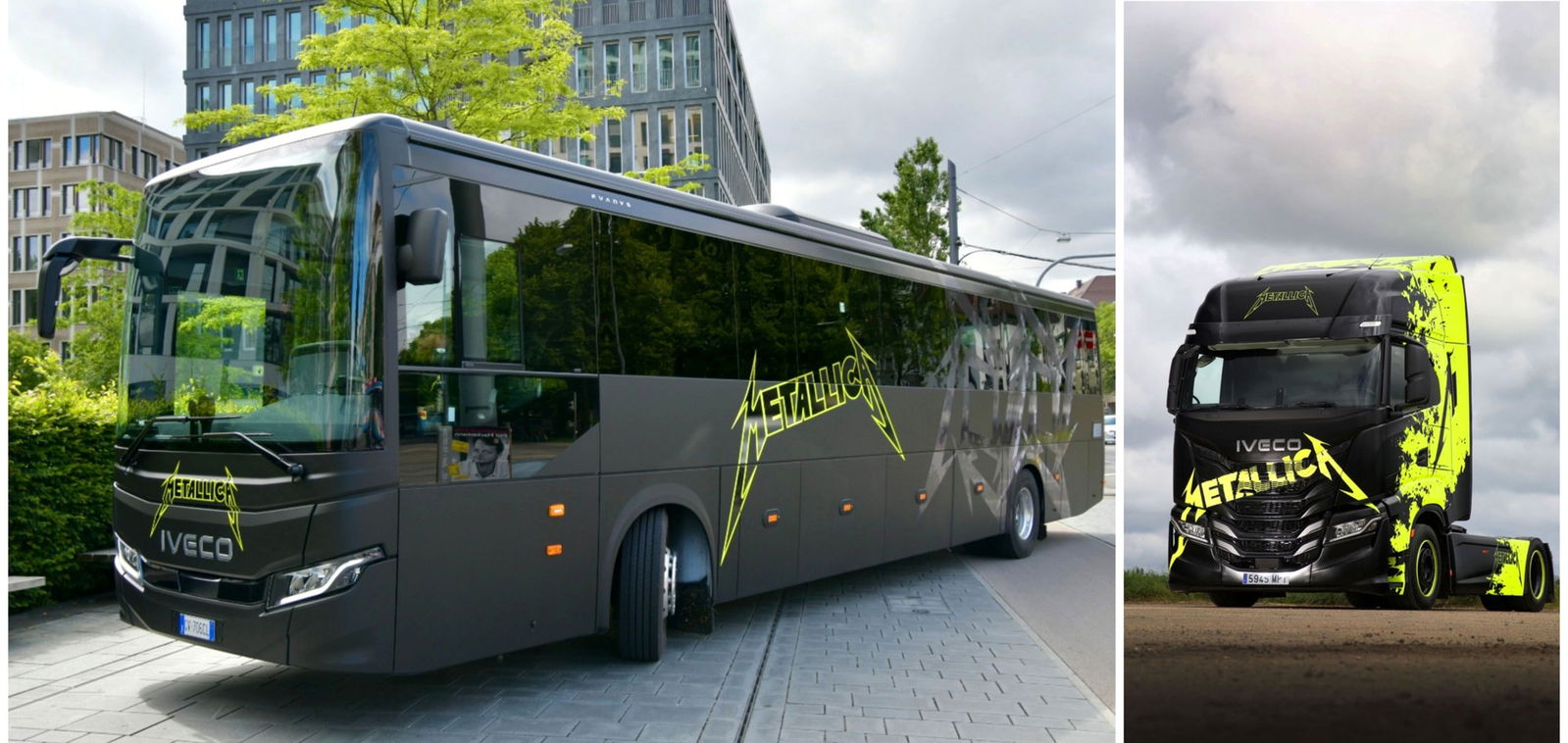 Iveco multi-energy flottával turnézik Európában a Metallica