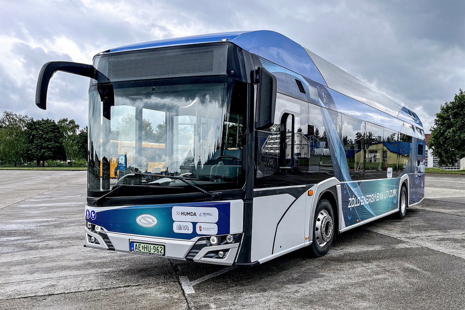Május végéig Zalegerszegen tesztelik az országban turnézó Solaris hidrogénbuszt