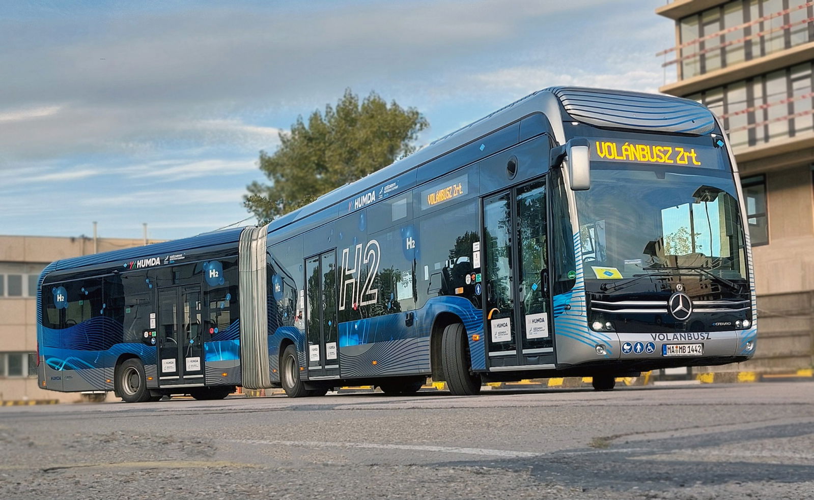 Érd és Budapest között, elővárosi forgalomban áll újra forgalomba az eCitaro G fuel cell demóbusz