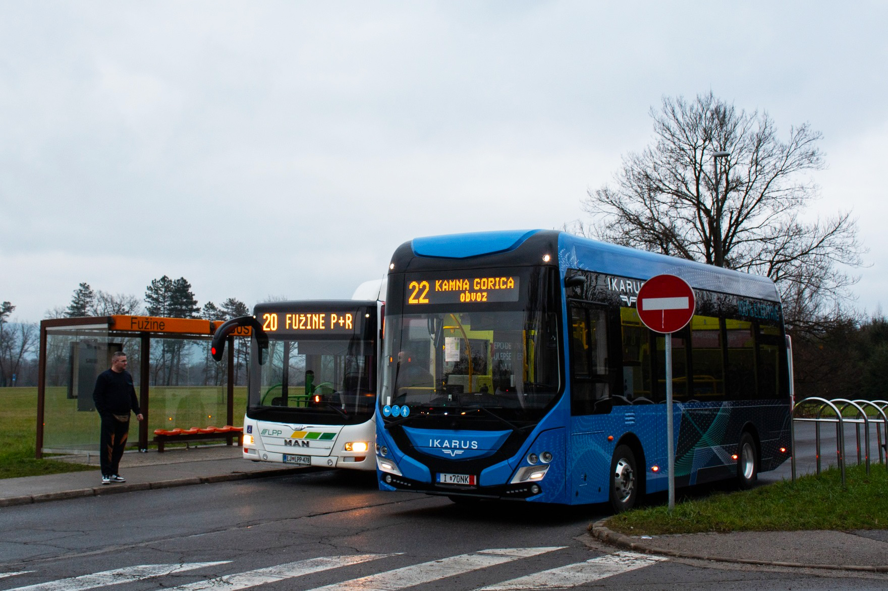 Ikarus 80e continues its international test tour in Ljubljana