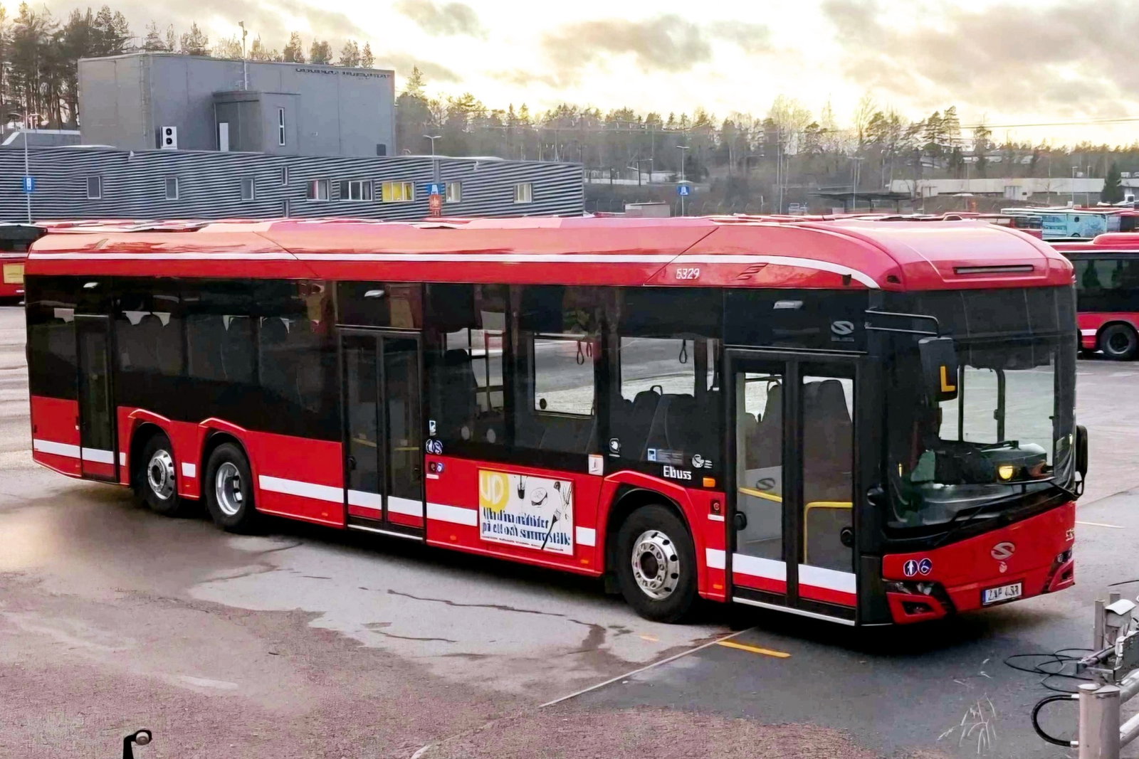 Februárban 55 darab háromtengelyes elektromos Urbino áll forgalomba Stockholm környékén
