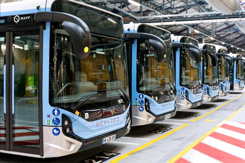 Már több mint ezer elektromos busz közlekedik Párizsban