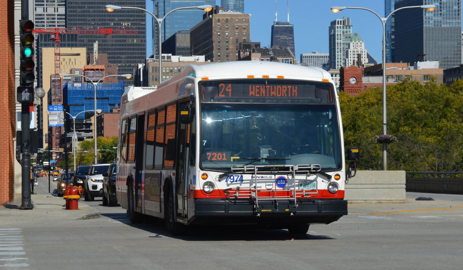 Using artificial intelligence to catch drivers blocking bus lanes in chicago