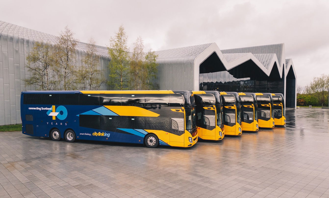 Eighteen Brand-New Volvo 9700 DD Coaches Enter Service on Scottish Citylink’s iconic 900 Route