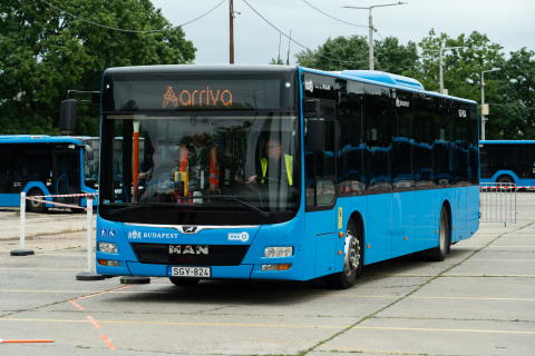 Második alkalommal rendezték meg az ArrivaBus járművezetőinek ügyességi versenyét