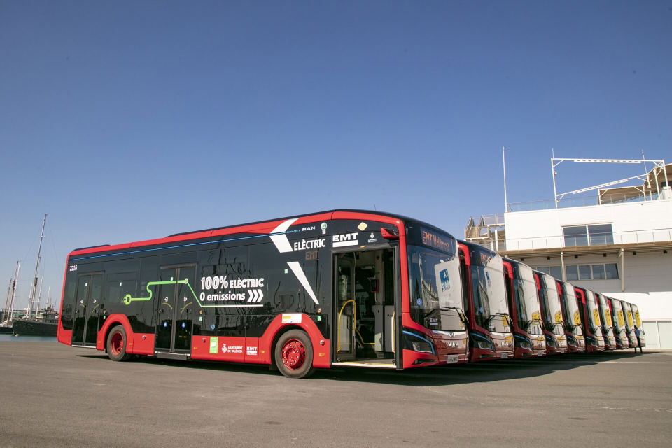 Valencia közlekedési vállalata 161 új elektromos és hibrid hajtású autóbuszt vásárol